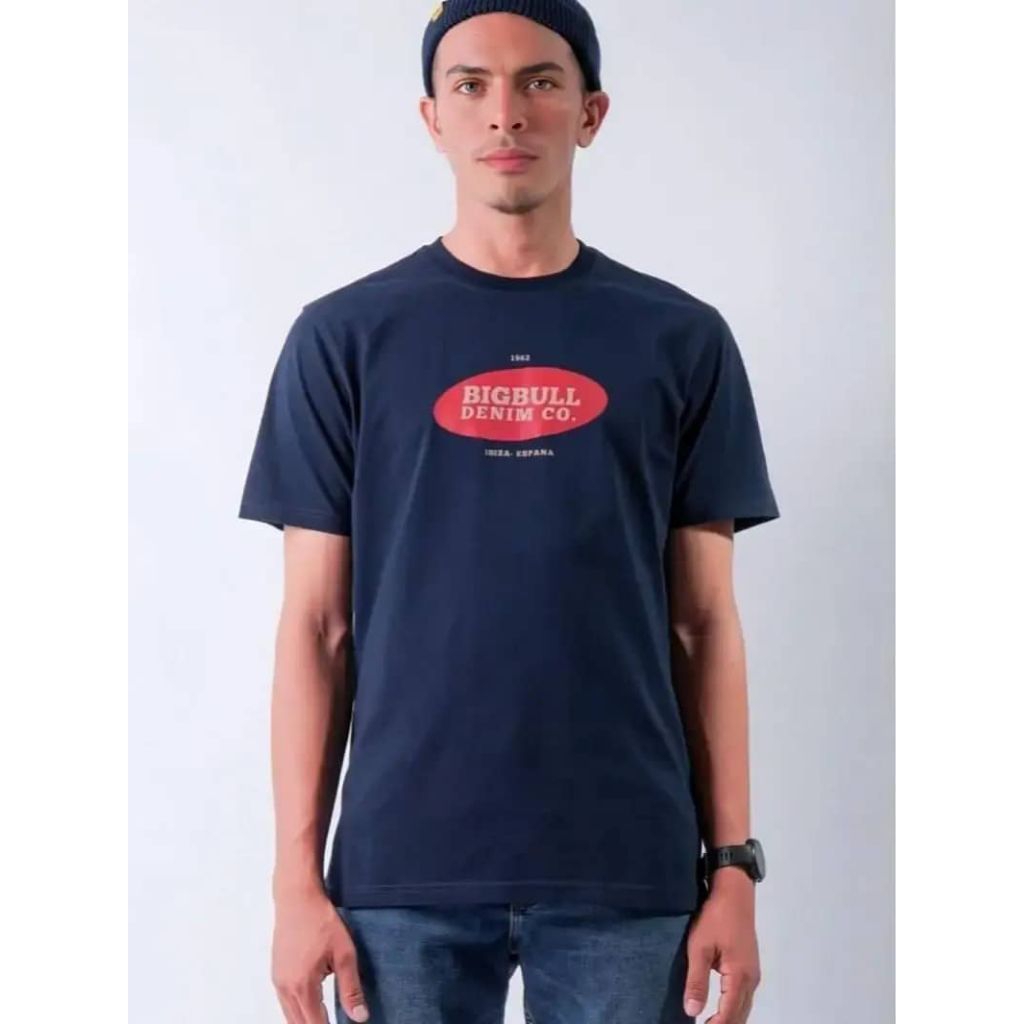 KSB2445 KAOS T-shirt LOIS ORIGINAL PRIA LENGAN PENDEK NAVY BIRU DONGKER