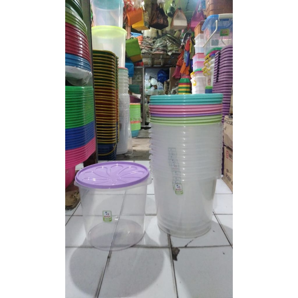 Toples Kerupuk Biggy 10L Plastik Bening Jumbo / Toples Plastik Bening 10L