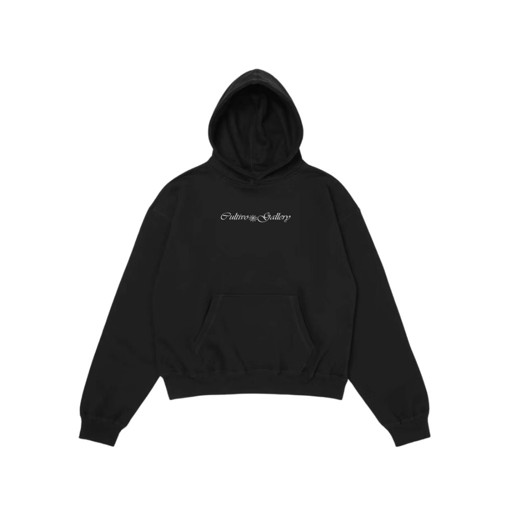 Cultivo Hoodie Boxy Fit Semplice - Hitam Cotton Fleece 330gsm