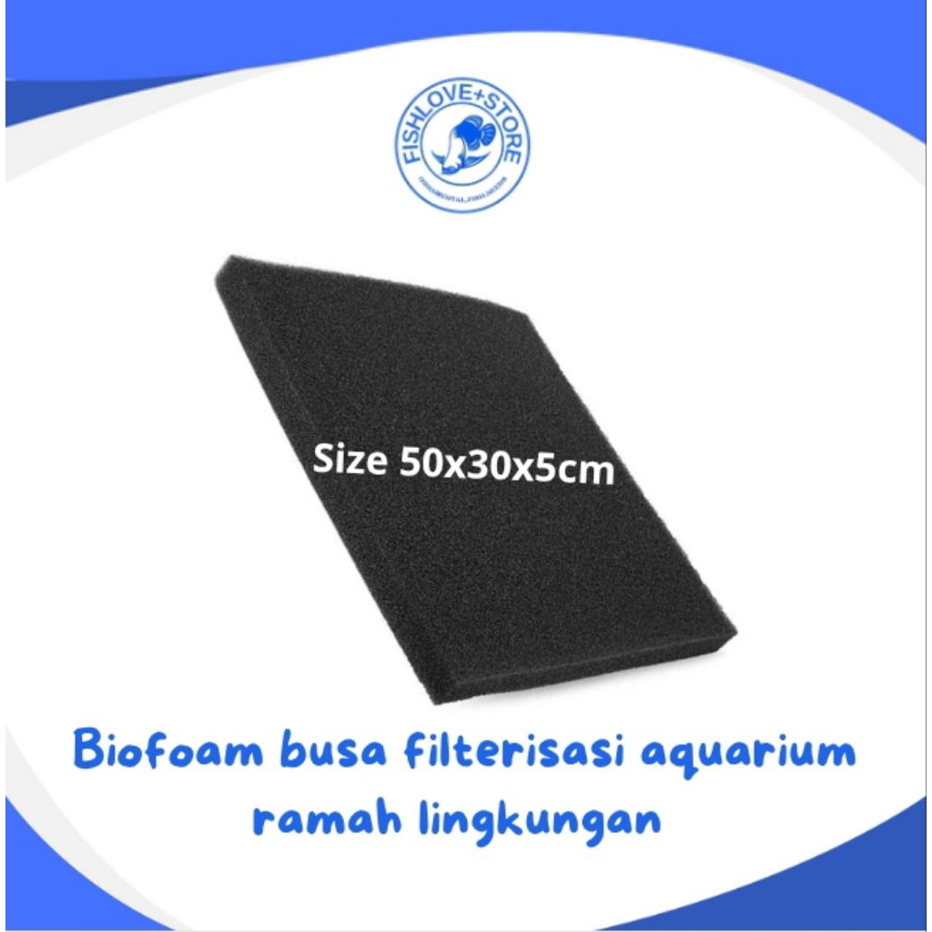 biofoam filter akuarium size 50x30x5cm