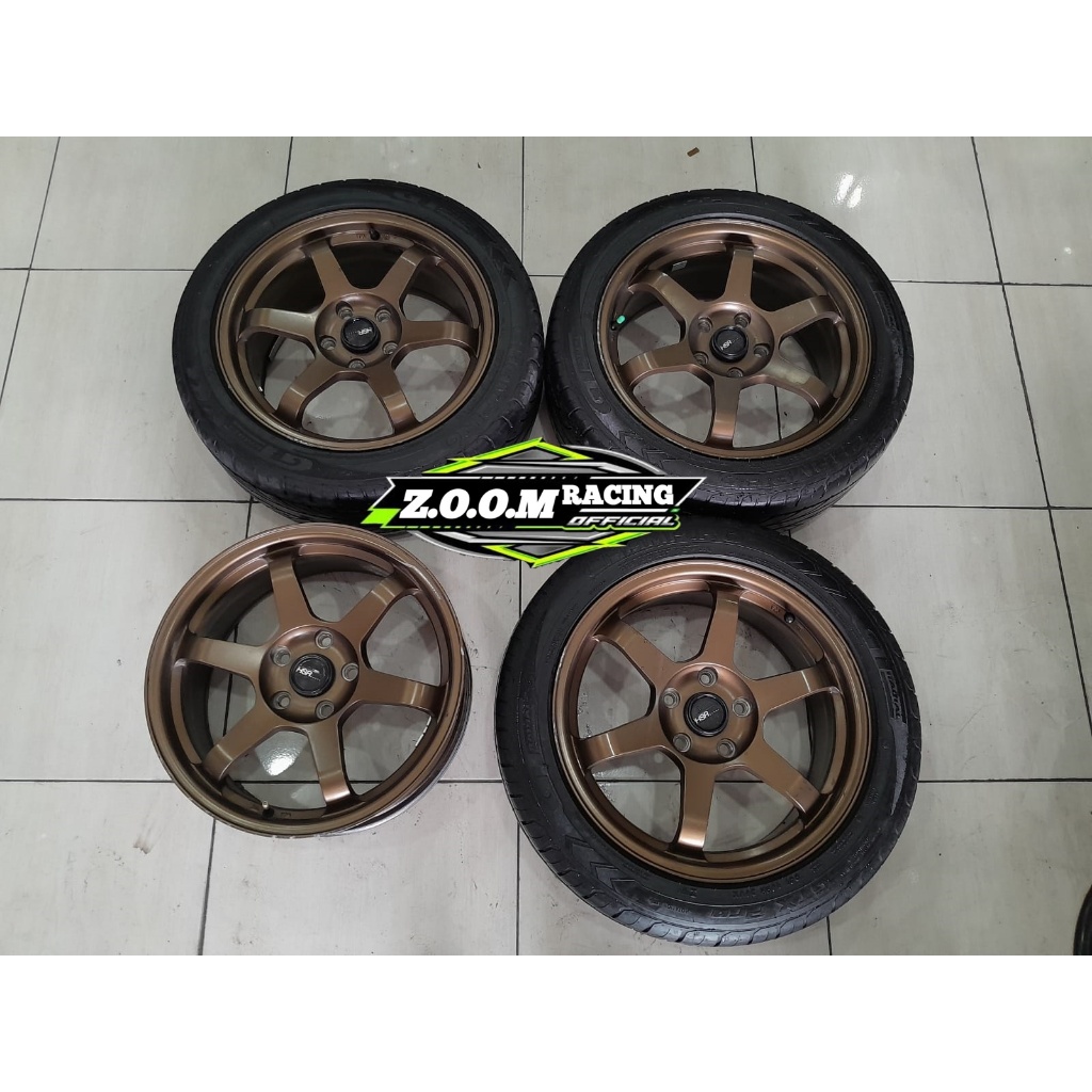 Velg TE37 Second Ring 17 Pcd 5x114 Murah R17 Seken HSR TOKYO Baut 5 Mobil BRV INNOVA HRV CIVIC DLL