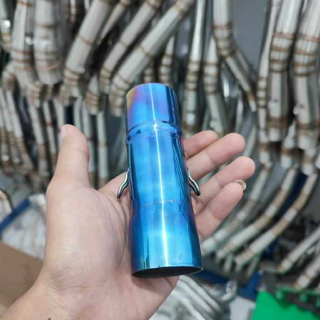 Pipa Slip On Sambung SlipOn inlet 50 Ke 50mm Untuk Sambung Sok Leheran Ke knalpot 50 Ke 50mm Panjang