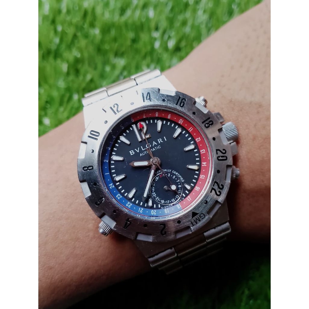 Jam Tangan Seken Bvlgari Pepsi Automatic GMT
