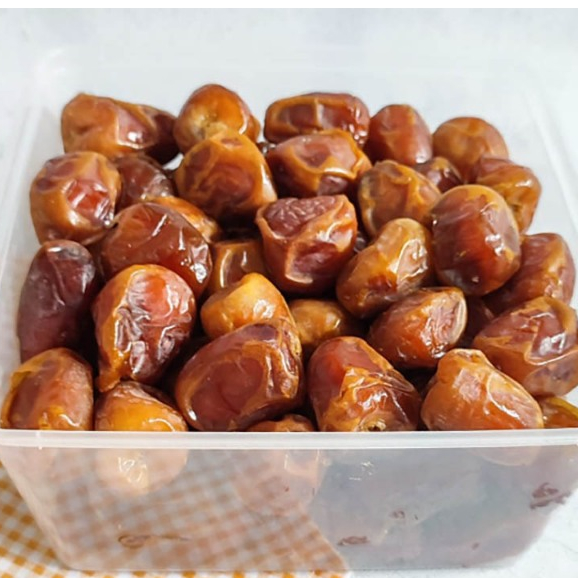 Kurma SUKARI [1KG] kurma sukari premium Al-Madinah [kemasan dus COKLAT]