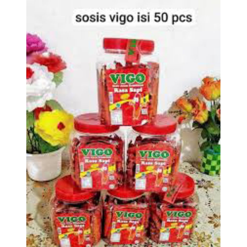 ( 1 KARTON ISI 6 TOPLES  ) SOSIS VIGO MIX AYAM SAPI