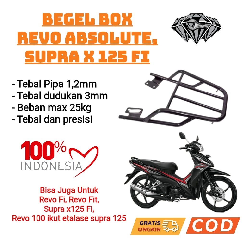Breket Bracket Behel Braket Begel Box Motor Honda Revo 110 Absolute absolut Revo FIT FI Blade lama