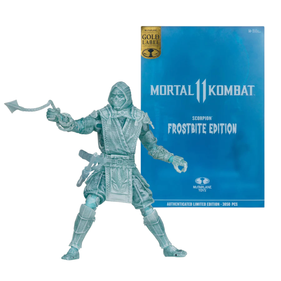 Mcfarlane Toys Scorpion (Mortal Kombat) Frostbite Edition Gold Label 7" Figure 11099 Toy And Hobby C