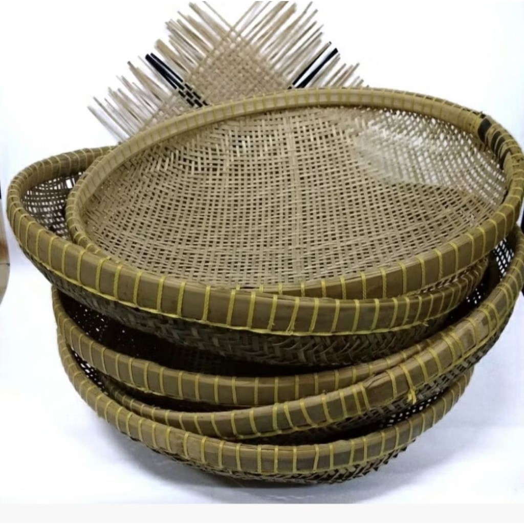 Ayakan Bambu Cekung / Saringan Pelentung Bambu / Ayaman Bambu Murah