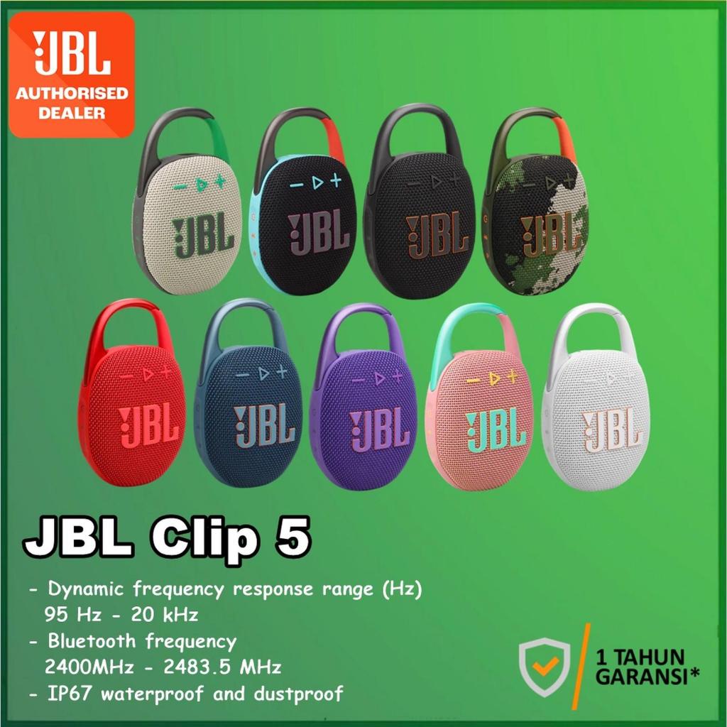 JBL Clip 5 Clip5 Ultra-Portable Waterproof & Dustproof Wireless Bluetooth Speaker
