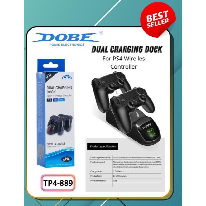 Hagibis - Dual Charging Dock Stik Ps4 Double Stik Stand Joy Stick