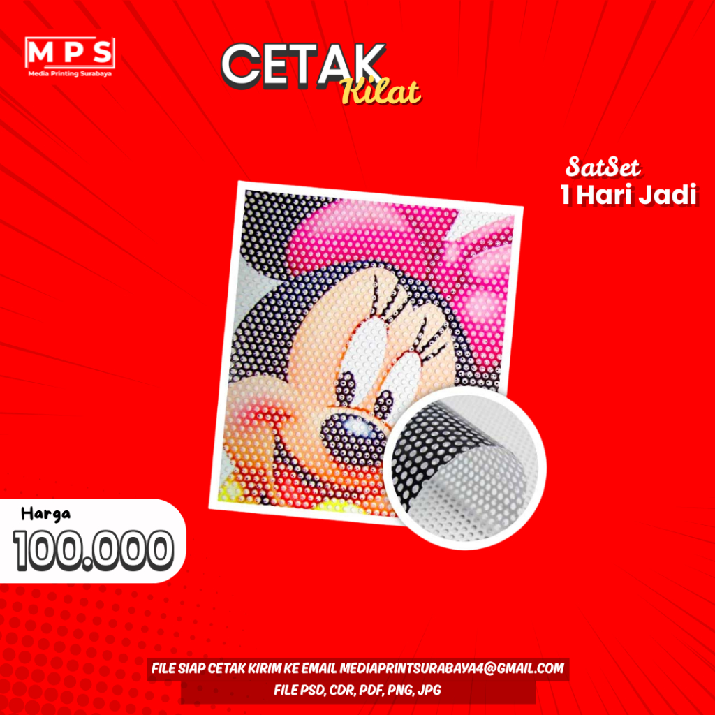 CETAK STIKER ONE WAY METERAN