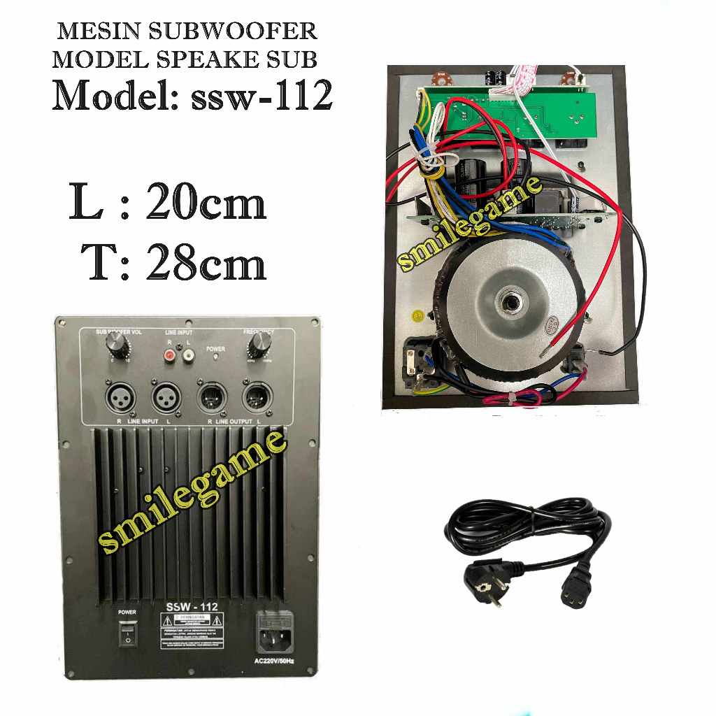 Kit Power / Mesin Subwoofer / Speaker Subwoofer SSW-112