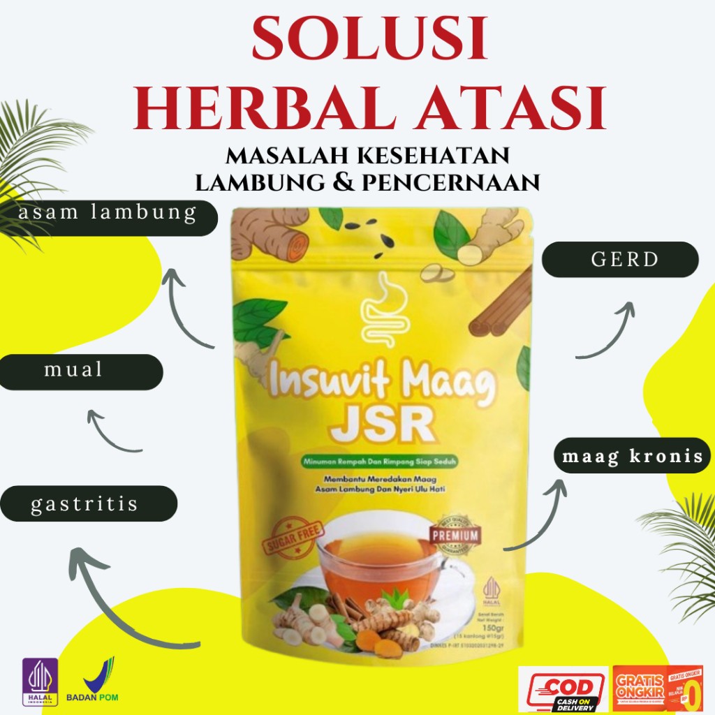 Insuvit Maag JSR Herbal Dr Zaidul Akbar Asam Lambung