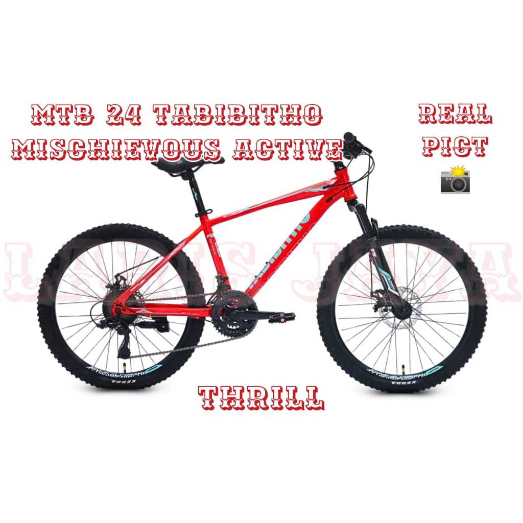 24 MTB Tabibitho Mischievous Active Sepeda gunung mtb 24 in THRILL tabibitho mischief active 21 sped