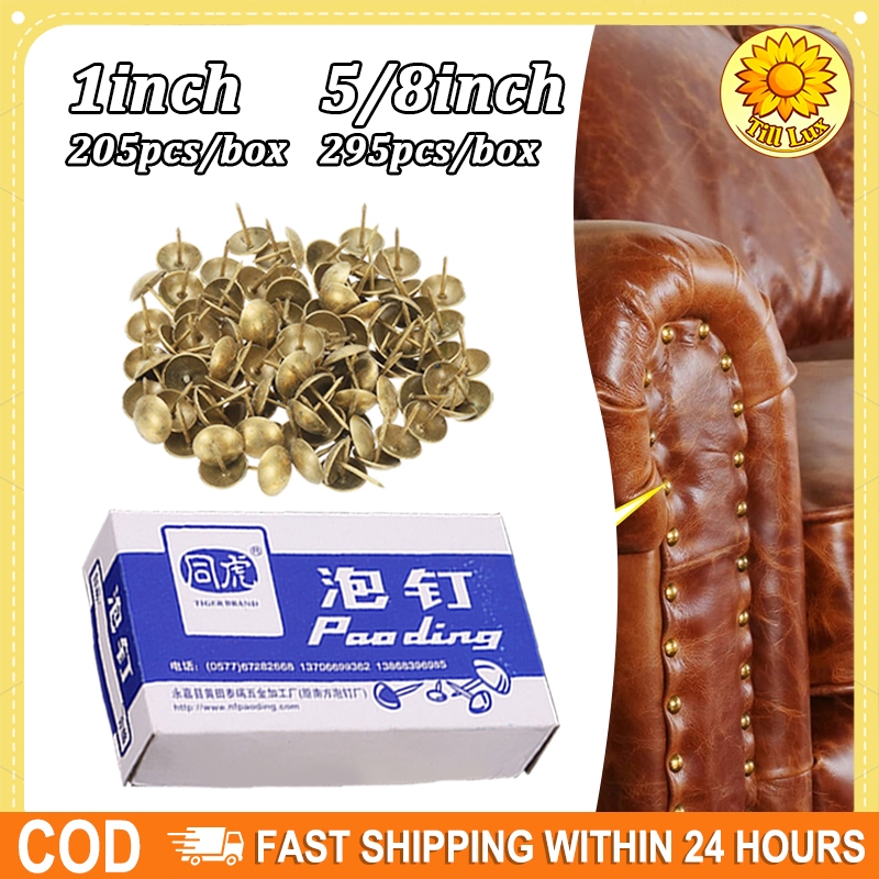205/295Pcs Paku Payung Pines Kecil 5/8 Inch 1 Inch- Chair Nails Small Head untuk Sofa Lemari