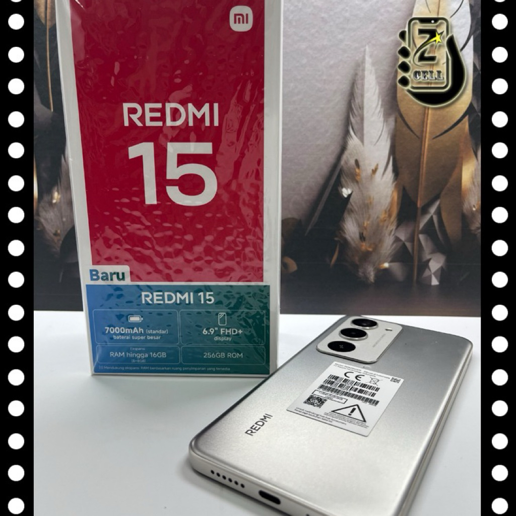 Redmi 15 8/256 Grey Second Pemakaian 2 Minggu