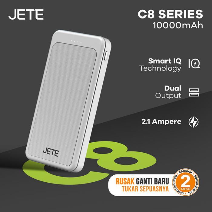 BIG PROMO BUNDLING POWERBANK JETE C8 + KABEL CX7B + SPUNBOND JETE