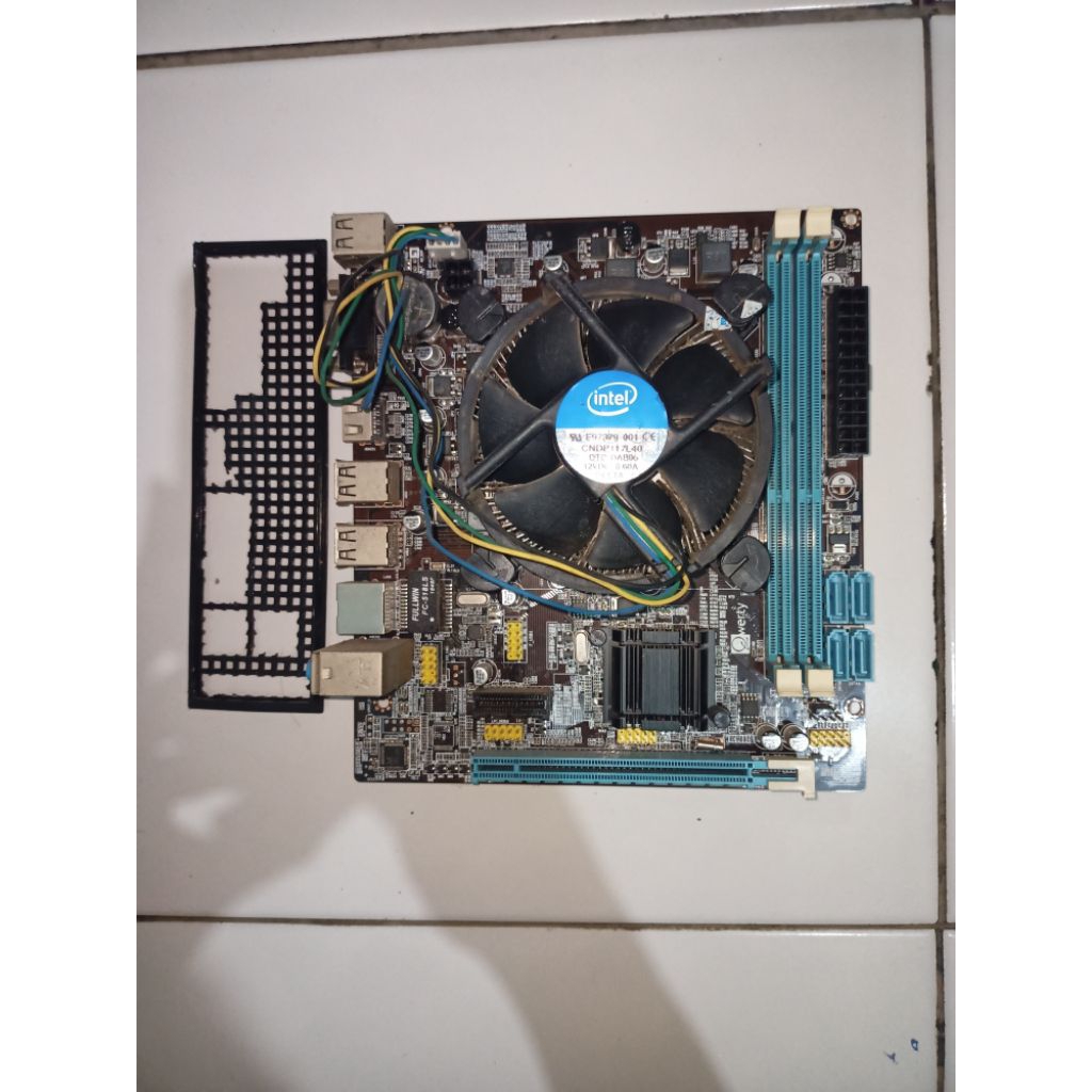 Mobo H61 itx Qwerty + i5 2400 + Stock Fan + Ram DDR3 2x4GB 1600mhz