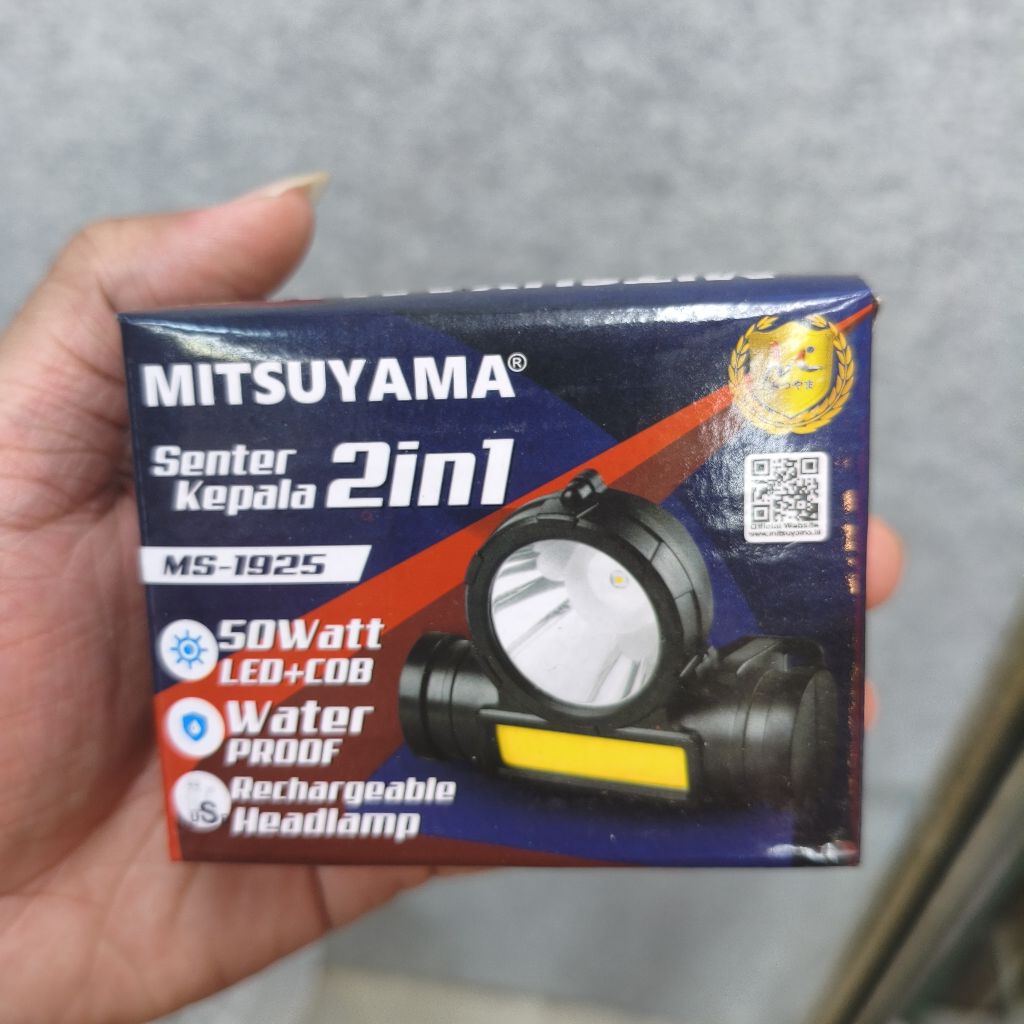 LAMPU HEADLAMP SENTER KEPALA UNTUK HELM PROYEK SAFETY