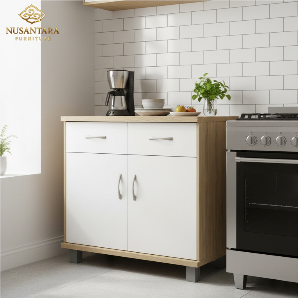 Lemari Dapur Bawah Minimalis 2 & 3 Pintu / Meja Dapur Kitchen Set Top Table PVC