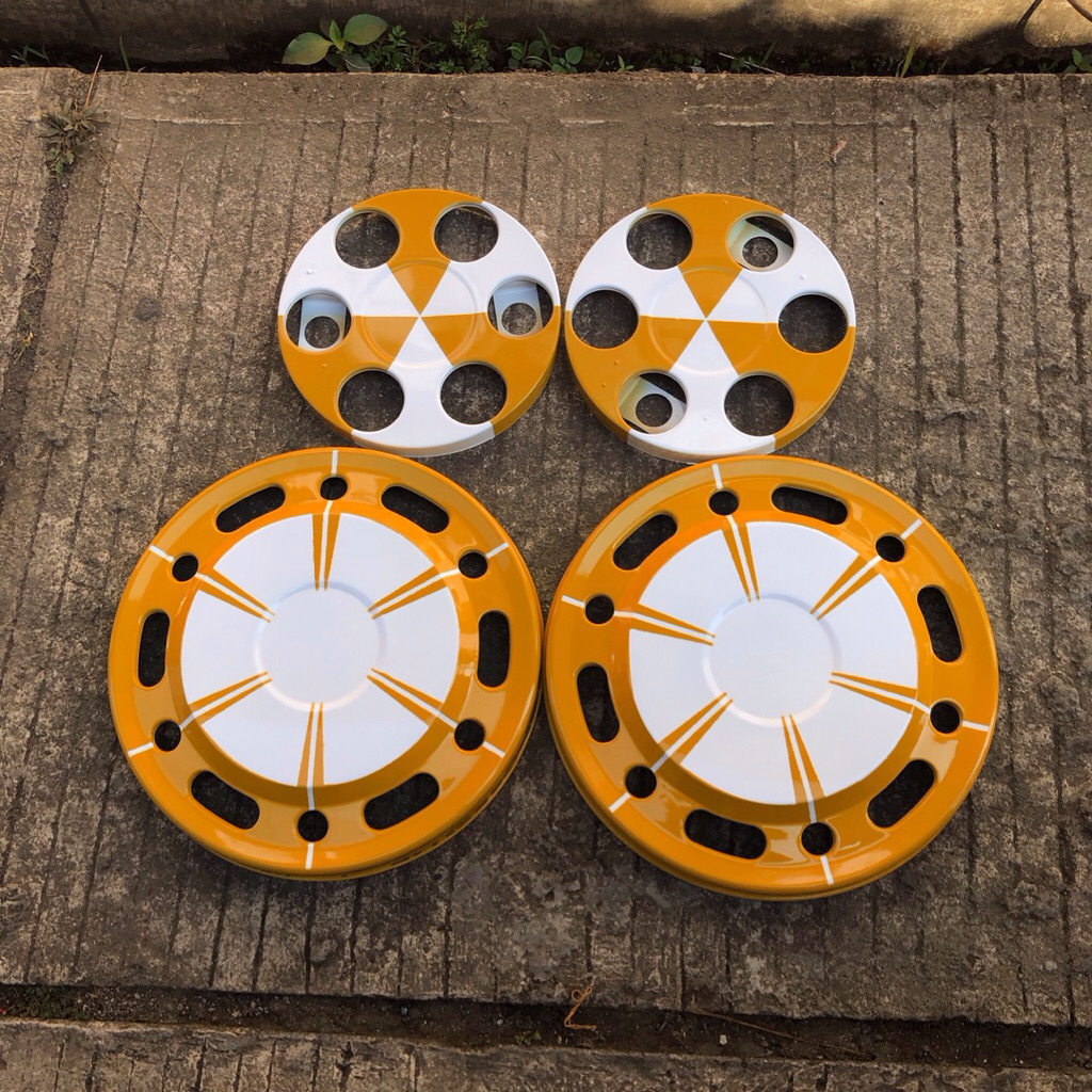 wildop weldop dop truk ring 15 dan 16 set donat lubang 5 dan 6 bahan plat besi tebal bonus dudukan/b