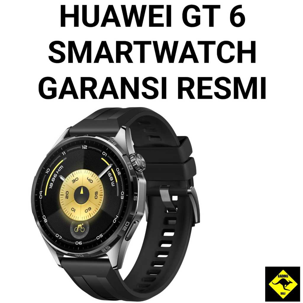Huawei Watch GT6 46mm SMARTWATCH - Black Garansi Resmi