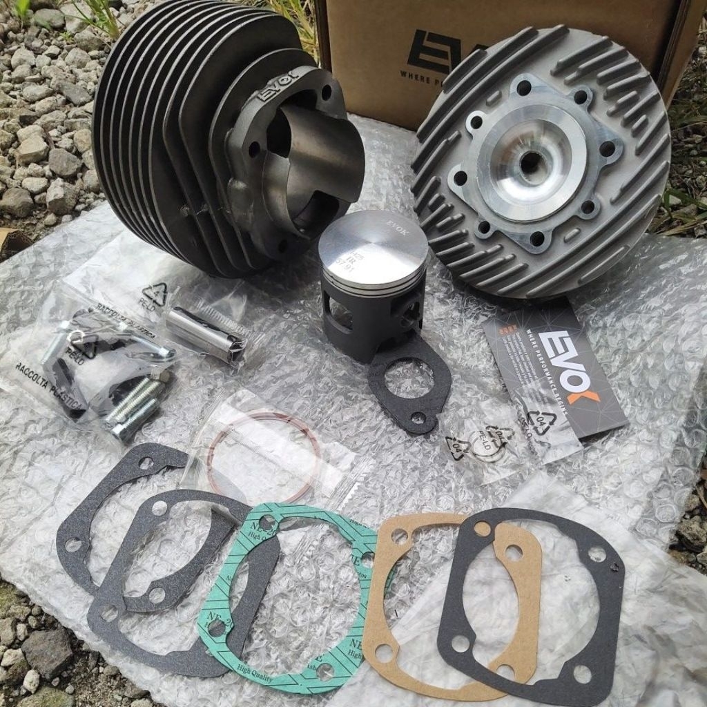 cylinder block racing 135cc blok seher racing vespa pts special pk diameter58 EVOK italy