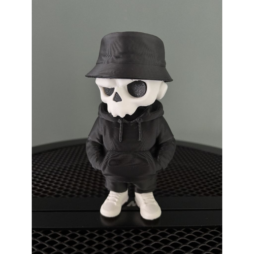 Keychain Skull 3D Printing gantungan kunci bentuk tengkorak Halloween mainan anak murah