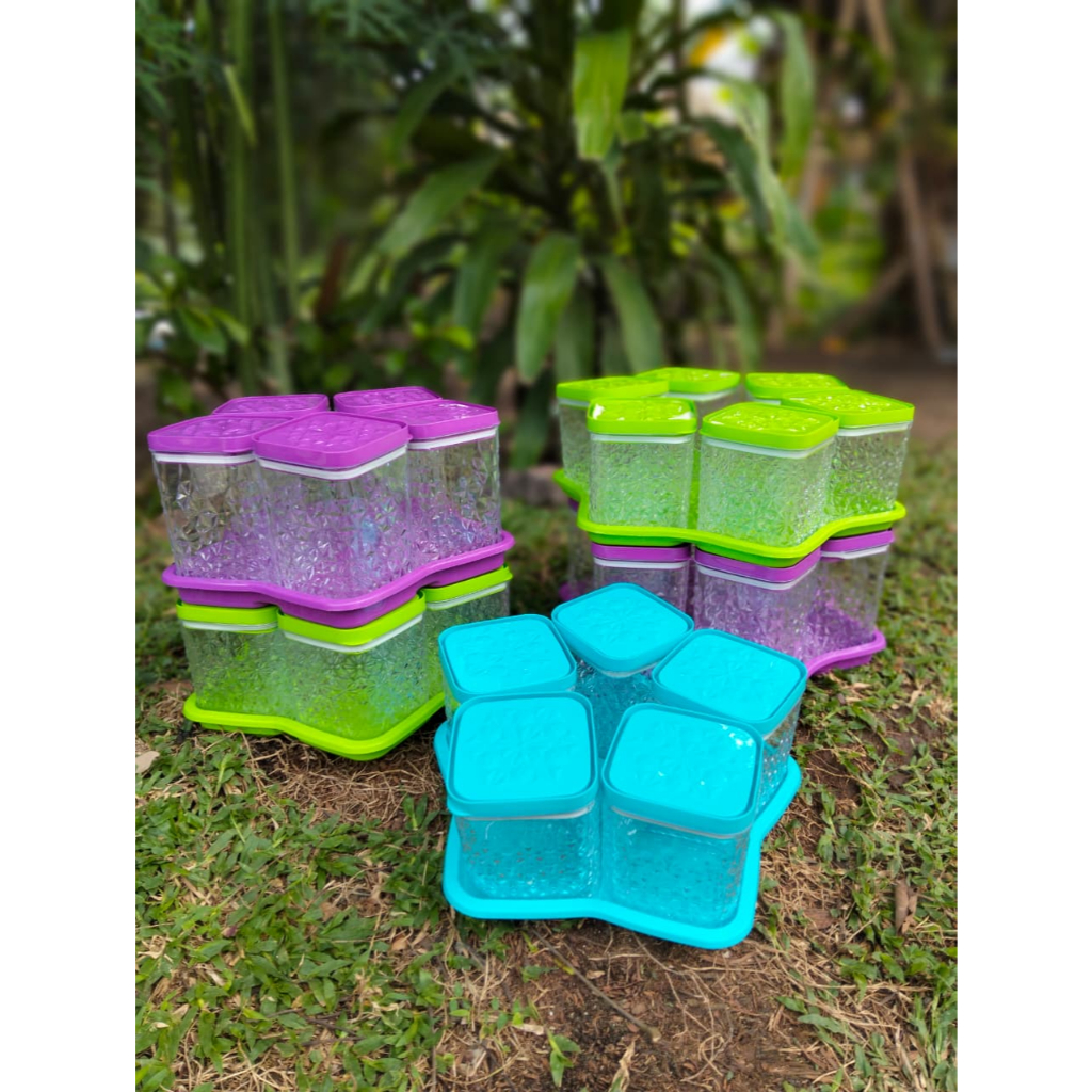 Toples Kristal Bening Set Calista - Toples + Nampan - Toples Kue Kering