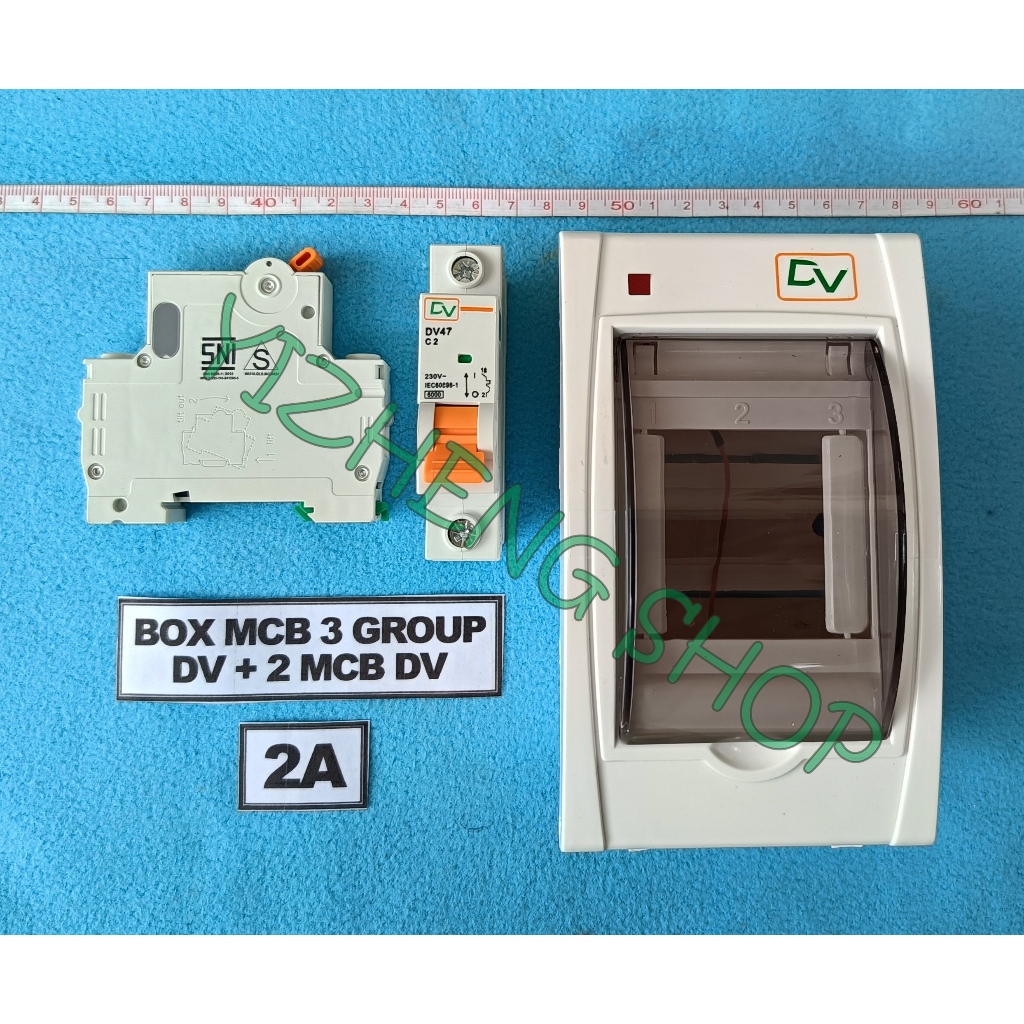 BOX MCB 3 GROUP DV + 2 MCB DV