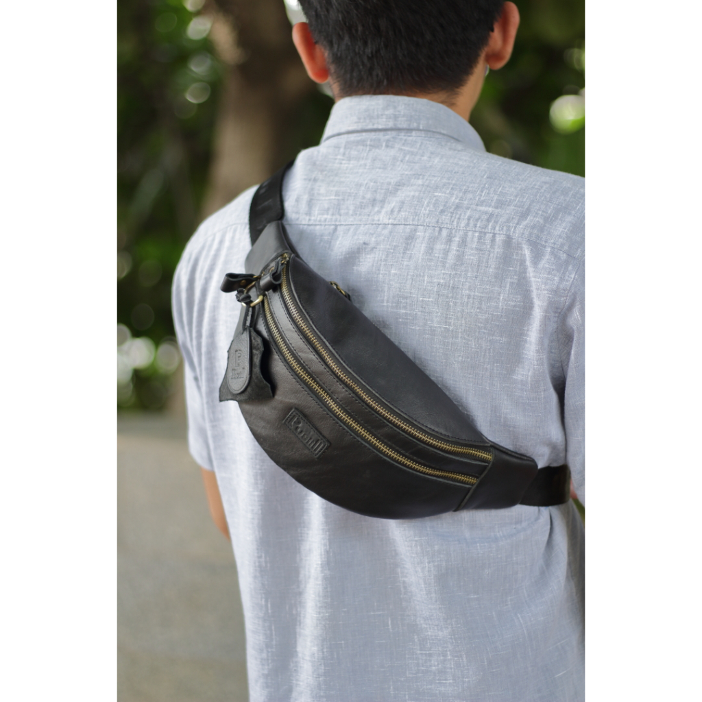 Pusiill || Waistbag Full Kulit sapi asli | Tas Slempang Full Kulit Sapi asli