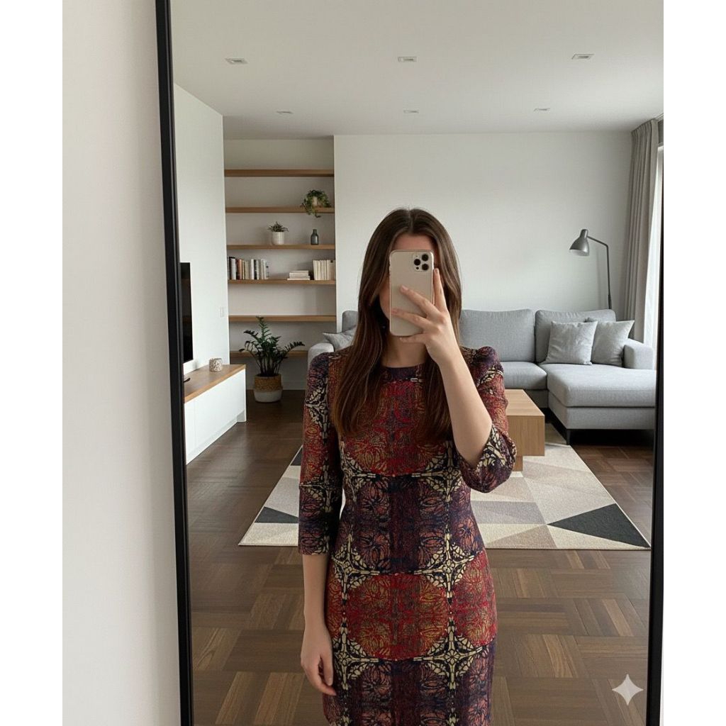 Dress Formal motif batik // mini dress batik