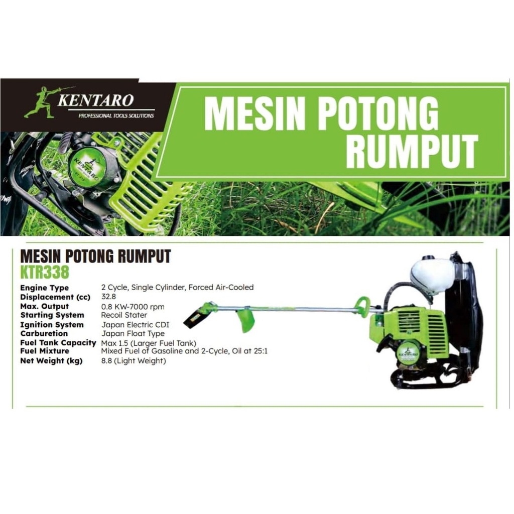 Kentaro mesin potong rumput 338 Mesin Potong Rumput Bensin Japan quality