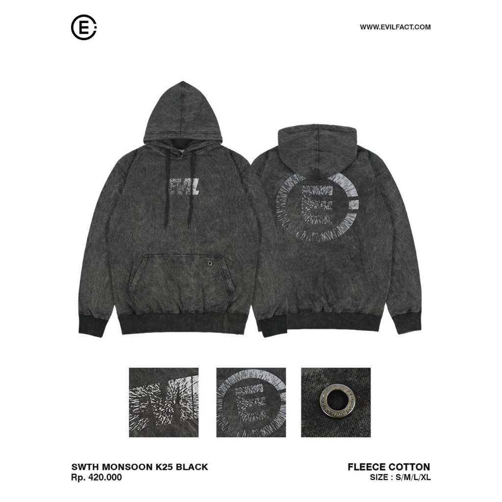 EVIL ARMY HOODIE - SWTH MONSOON K25 BLACK