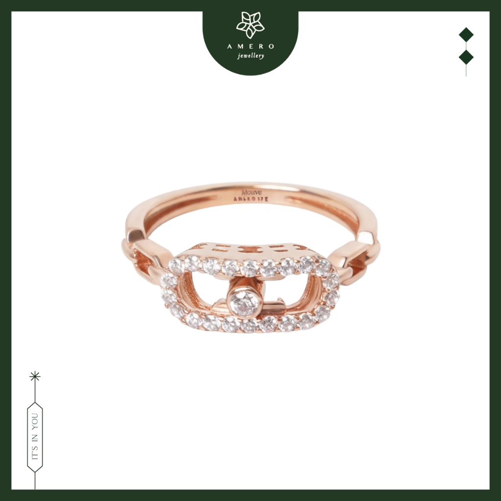 Cincin Emas 17K Mouve MR-31 Amero Jewellery