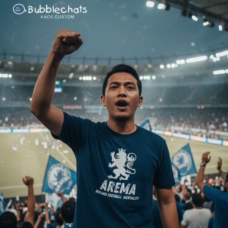 BBC - KAOS SUPPORTER AREMA ANAK DAN DEWASA UNISEX - AREMA MALANG FOOTBALL MENTALITY