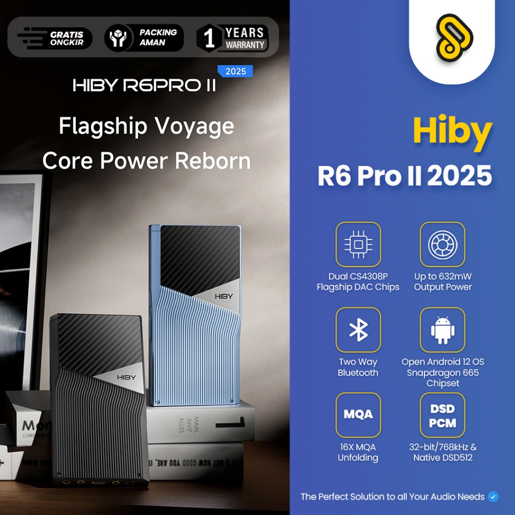 HiBy R6Pro II 2025 - Lossless Hi-Res Portable DAP