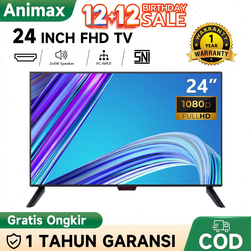Animax Sakura TV Digital 24 inch TV LED Digital 21/22/24/25/27/30 inch Televisi FHD TV led 27 inch G