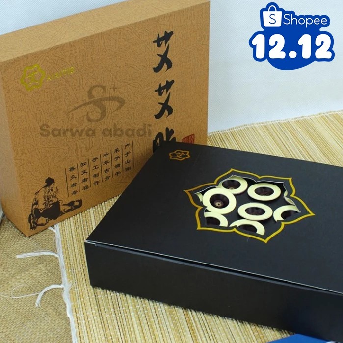 Moxa Tempel Moksa Mini Stick 60 pcs Moksa Tempel Mini Batang dudukan utk akupuntur moksibusi 1 kotak