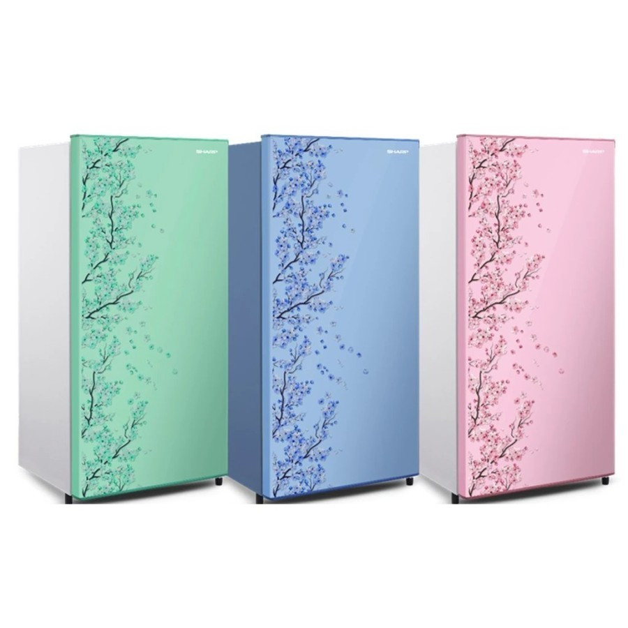 SHARP SJN-162D-SH/SB/SP Kulkas 1 pintu 133L hemat energi 84W direct cooling system semi automatic de