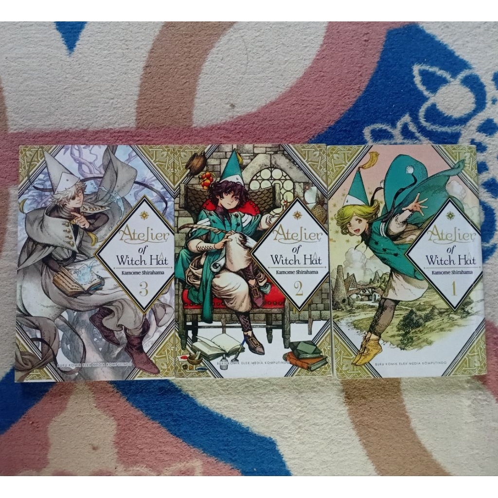 Set komik manga Atelier of Witch Hat vol. 1-3 [preloved]