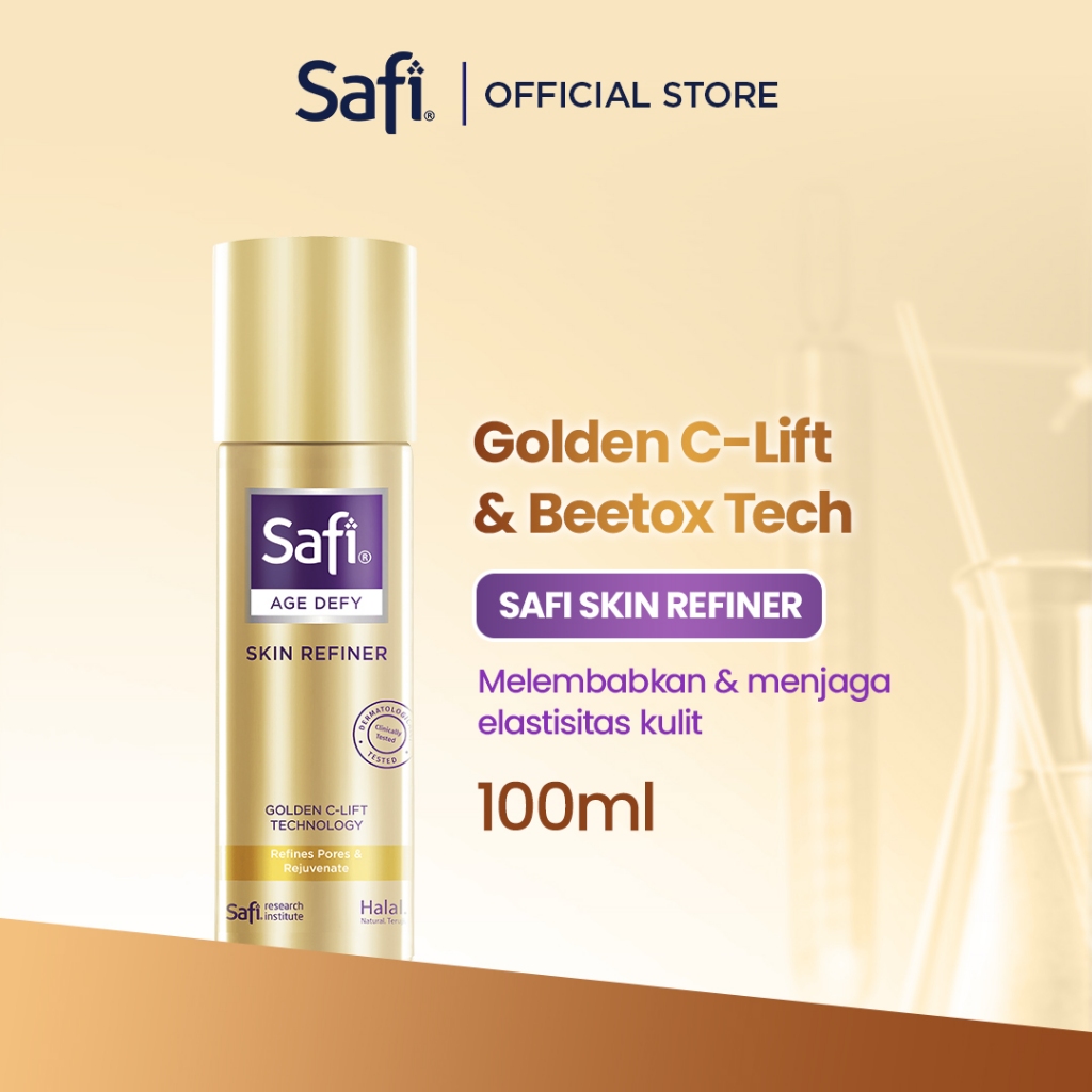 Safi - Age Defy - Skin Refiner 100Ml - Toner Wajah - Toner Anti Aging/Toner Mengecilkan Pori - Niaci
