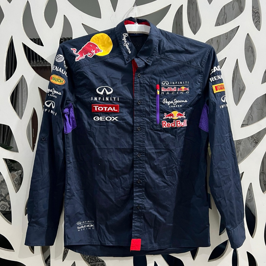 [Team Issued/BNWOT/Size S] Kemeja Infiniti Red Bull Racing Formula One Team F1 2014