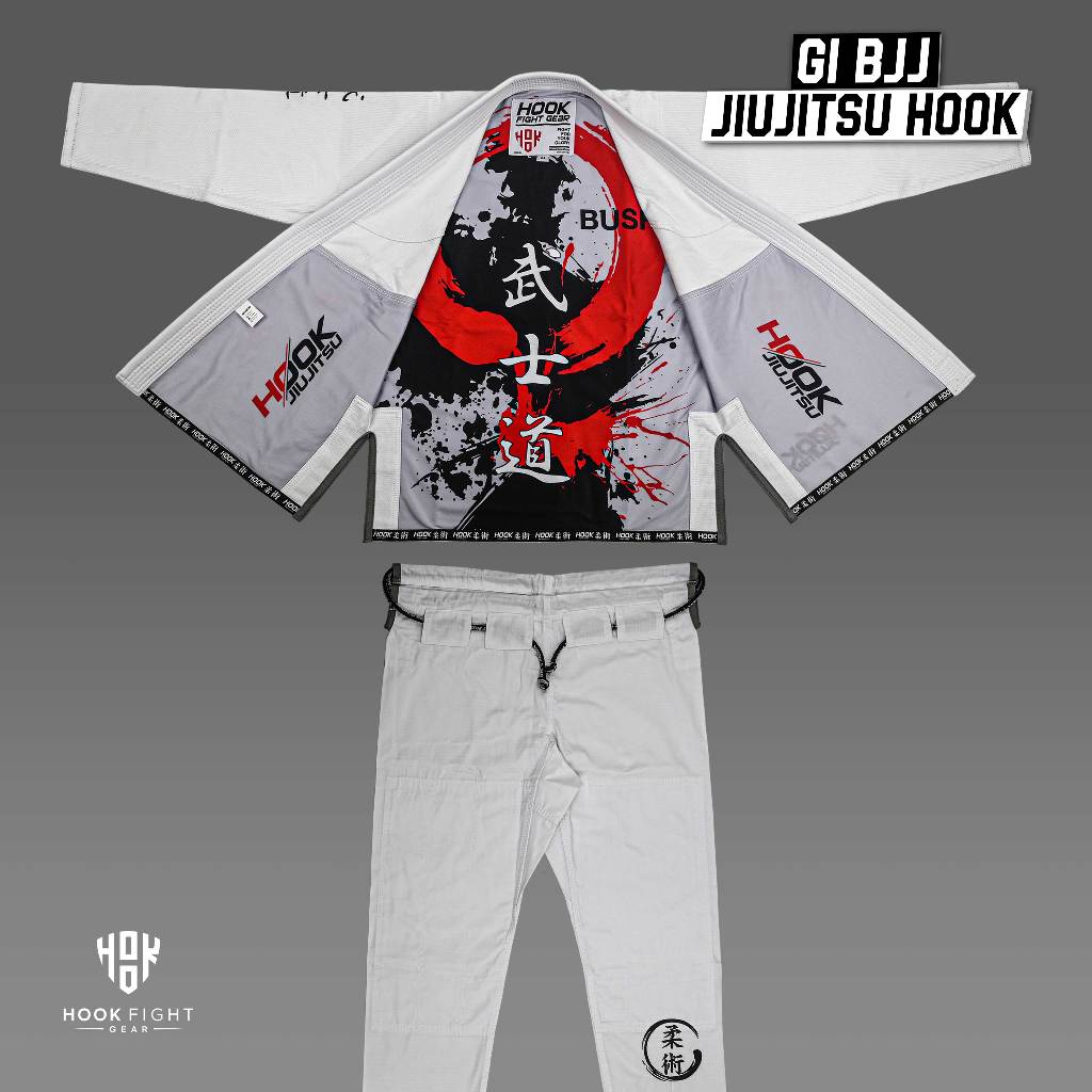 GI JIUJITSU HOOK FIGHT GEAR, JIU JITSU GI, BJJ GI, BRAZILIAN JIUJITSU GI, GI BJJ, GI BJJ HOOK FIGHT