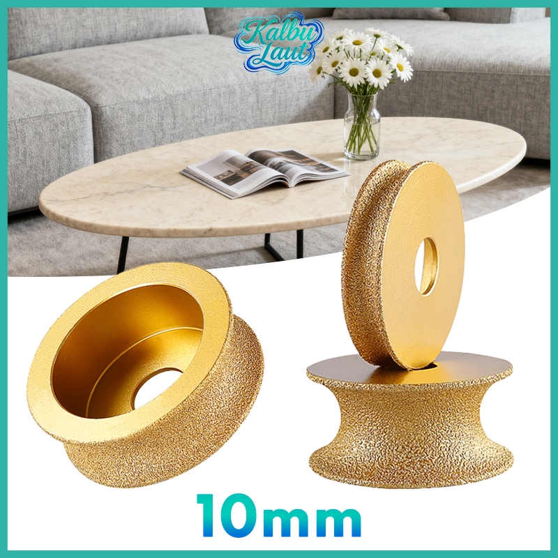 10mm Mata Gerinda Diamond Pinggul Setengah Lingkaran Batu Marmer Granit Ubin Aksesori Gerinda Sudut