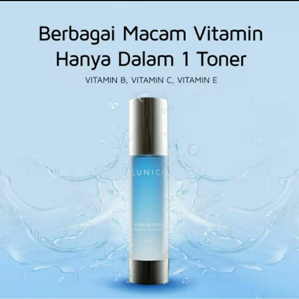 LUNICA Toner Pelembab Wajah Aqua Blossom - Miracle Water