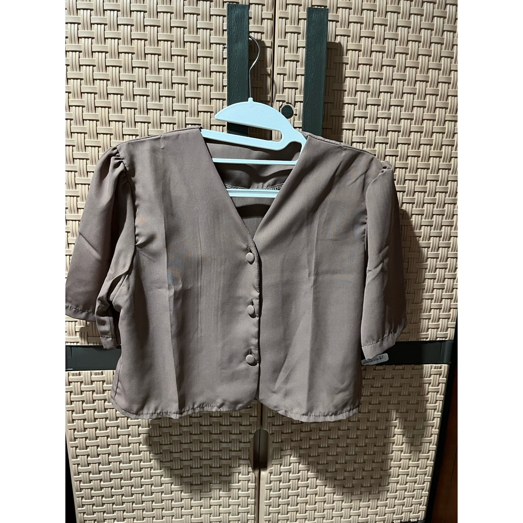 BLOUSE LANGAN PENDEK/BLOUSE LENGAN BALON WANITA/COD