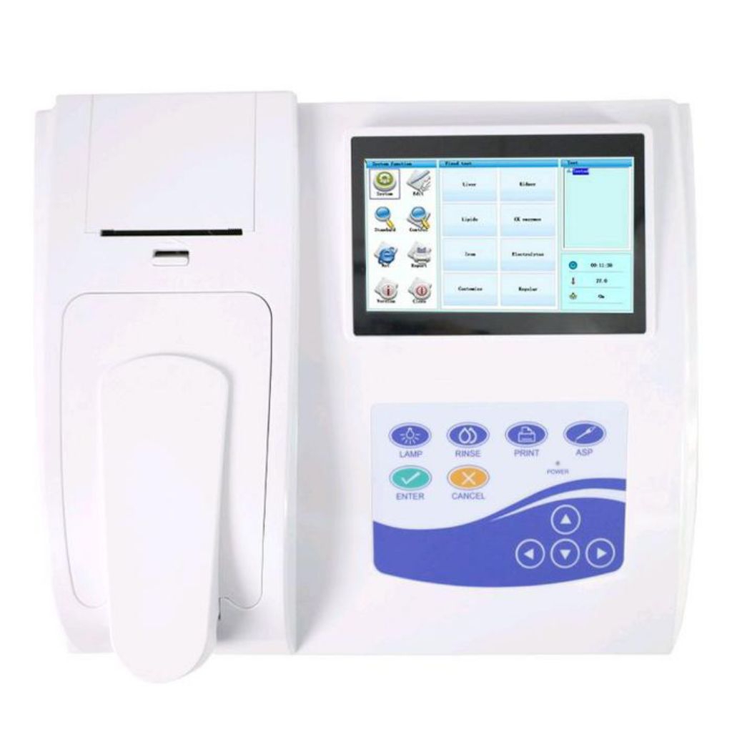 BC300 Semi-auto Biochemistry Analyzer analyzing blood Glucose body fl.