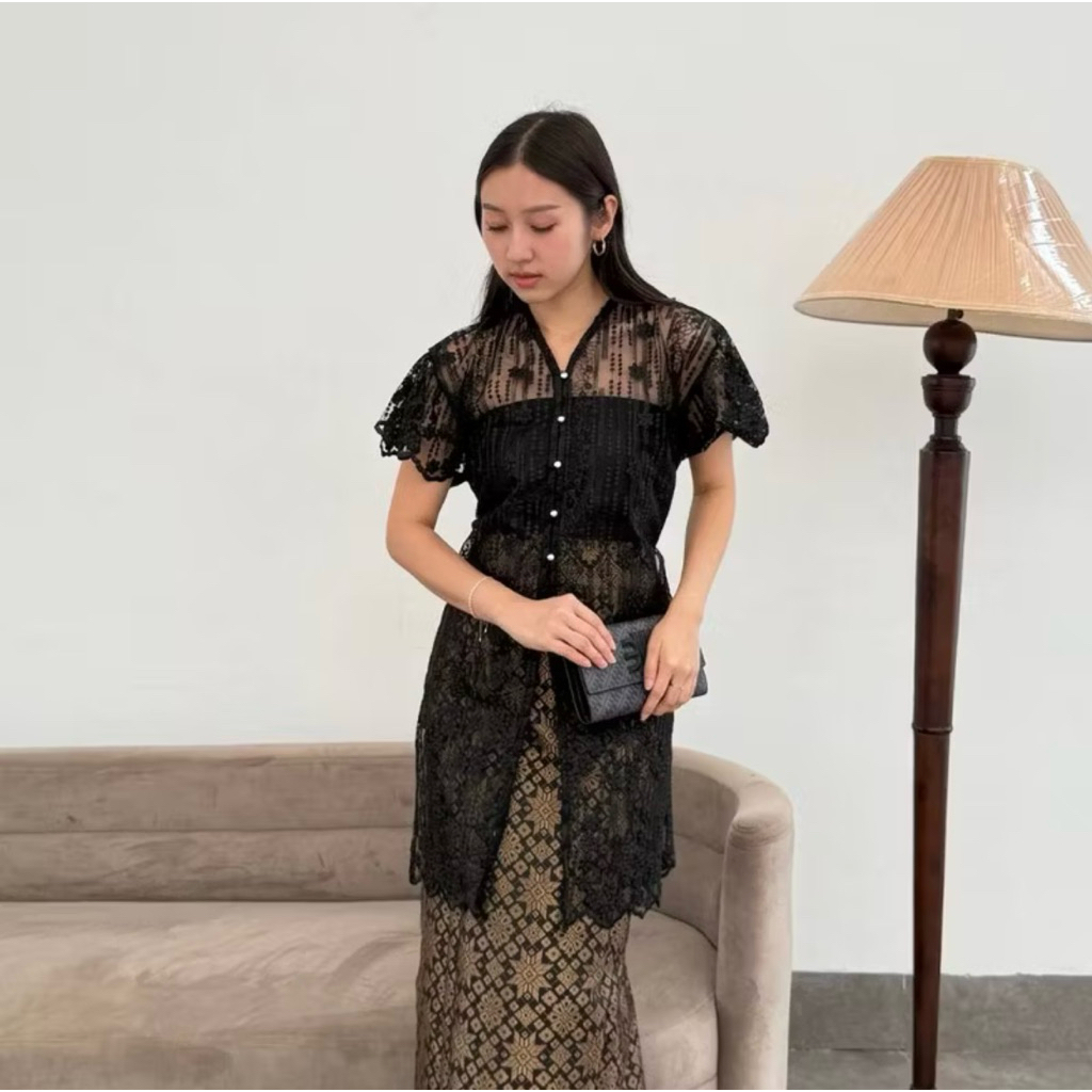 preloved kaya vest & songket skirt by caraval lenkaid