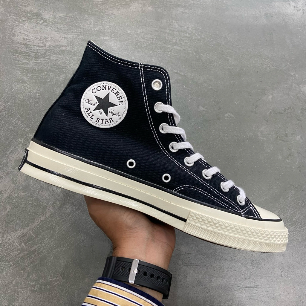 [Size 42.5] Converse Chuck Taylor All Star 70S High Black White 2021 (162050C) Original Kondisi BNWB
